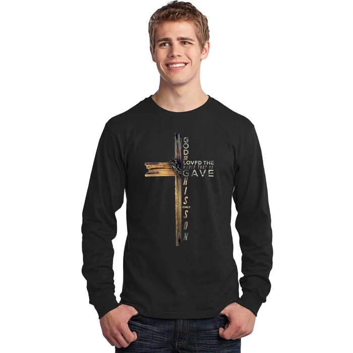 John 316 Christian Cross Bible Tall Long Sleeve T-Shirt