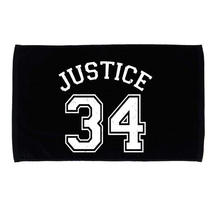 Justice 34 Counts Conviction Trump Microfiber Hand Towel