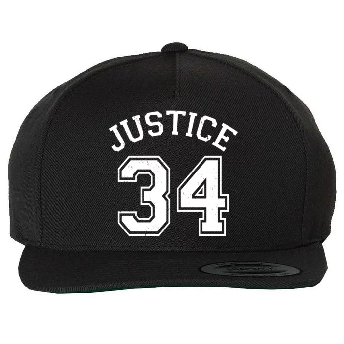 Justice 34 Counts Conviction Trump Wool Snapback Cap