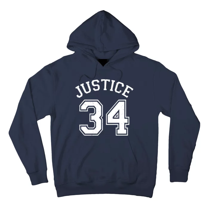 Justice 34 Counts Conviction Trump Hoodie