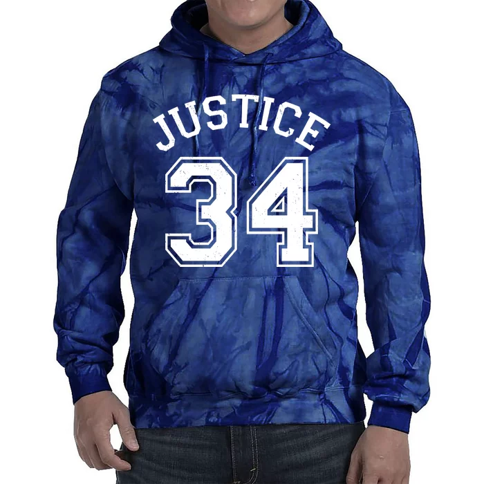 Justice 34 Counts Conviction Trump Tie Dye Hoodie