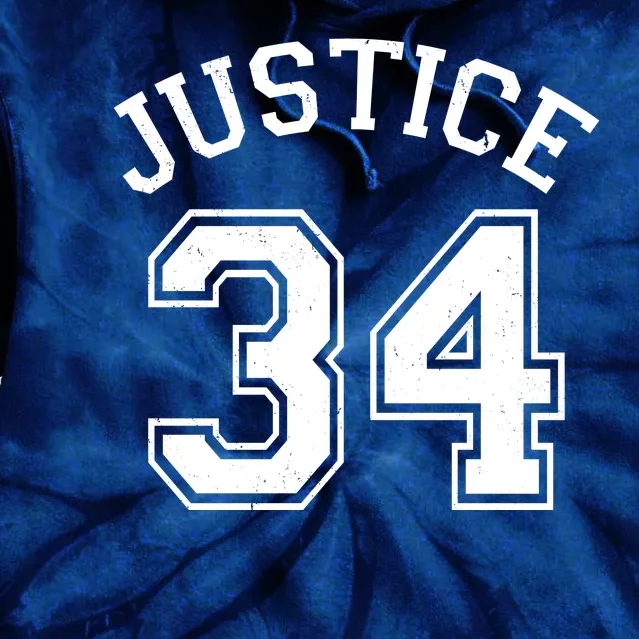 Justice 34 Counts Conviction Trump Tie Dye Hoodie