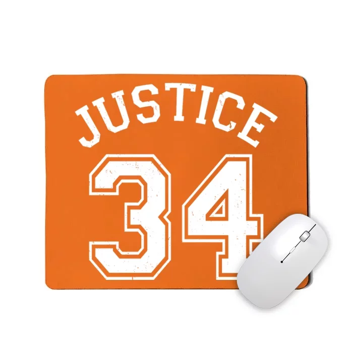 Justice 34 Counts Conviction Trump Mousepad