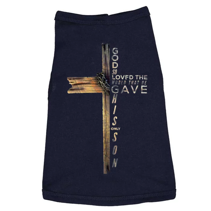 John 316 Christian Cross Bible Doggie Tank