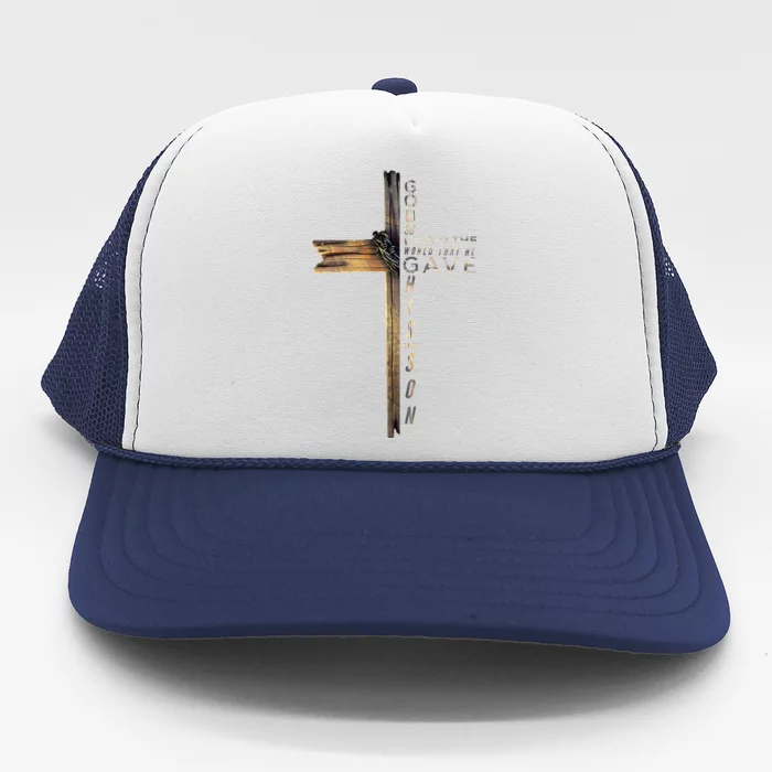 John 316 Christian Cross Bible Trucker Hat