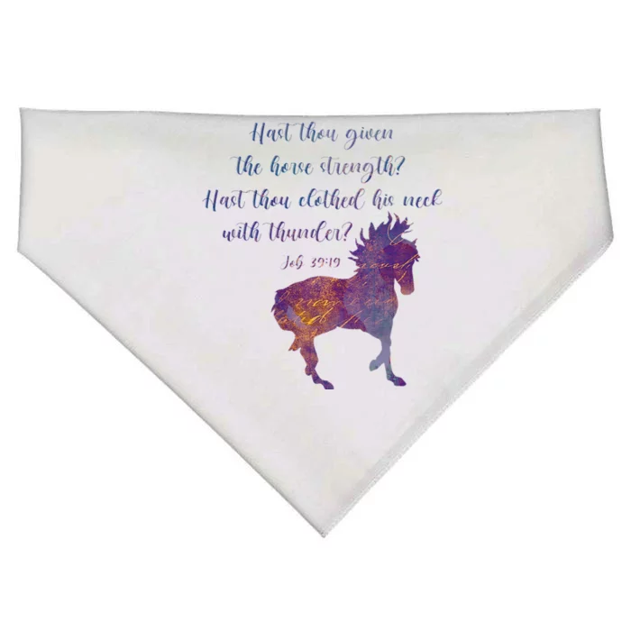 Job 3919 Christian Horse Lover USA-Made Doggie Bandana