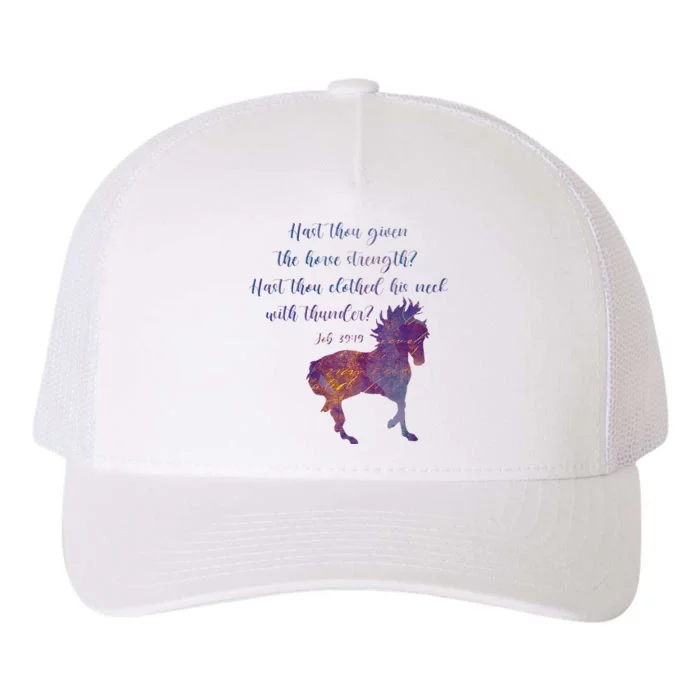 Job 3919 Christian Horse Lover Yupoong Adult 5-Panel Trucker Hat