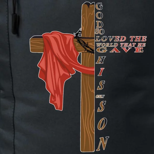 John 3:16 Christian Cross Bible Daily Commute Backpack