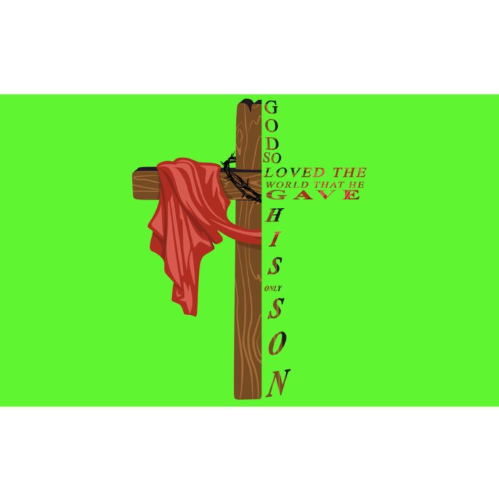 John 3:16 Christian Cross Bible Bumper Sticker