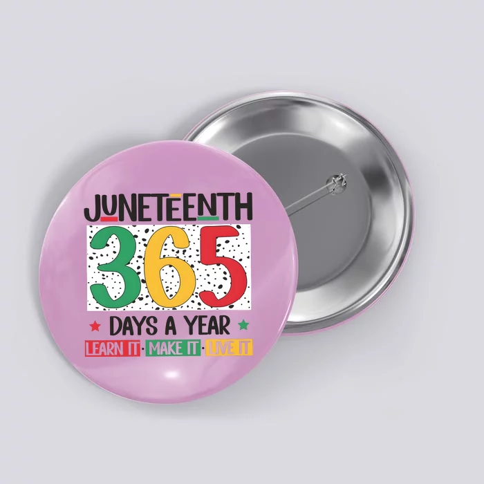 Juneteenth 365 Days A Year Learn It Button