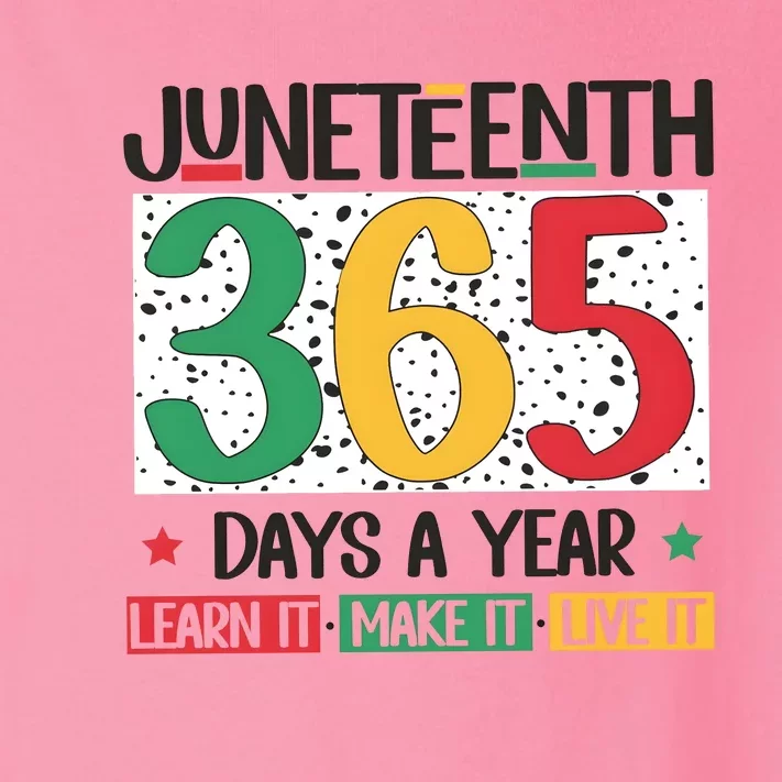 Juneteenth 365 Days A Year Learn It Toddler Long Sleeve Shirt