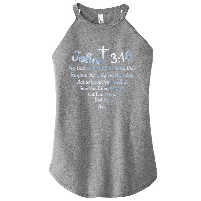 John 316 For God So Loved The World Jesus Women’s Perfect Tri Rocker Tank