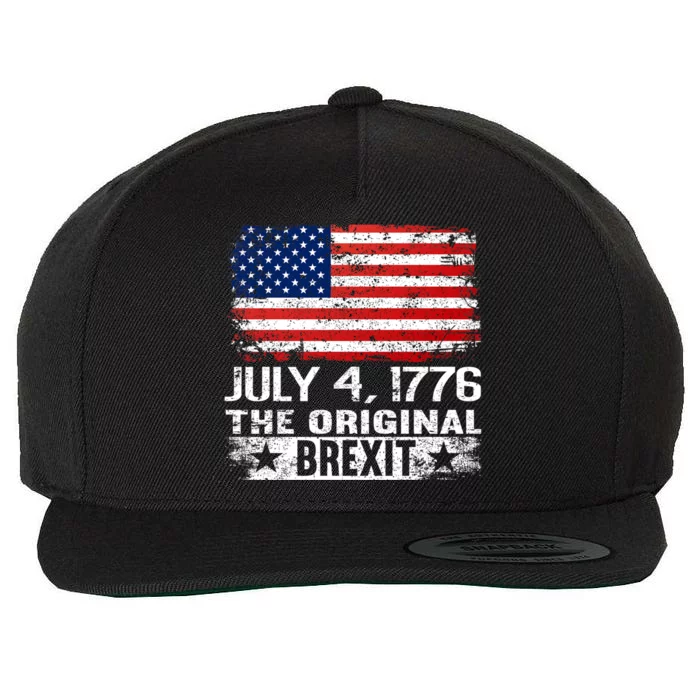 July 4 1776 Original Brexit Independence Day Wool Snapback Cap