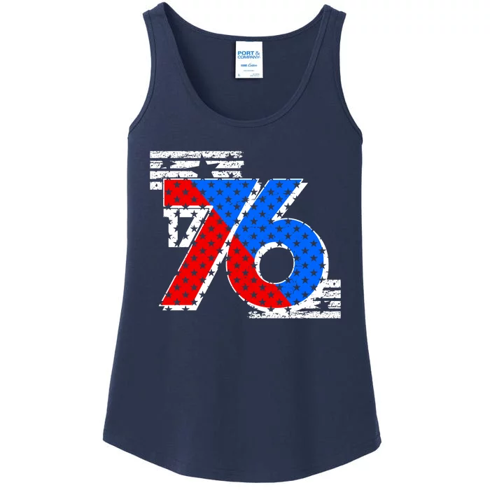 July 4th 1776 Stars And Stripes Ladies Essential Tank