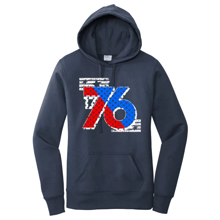 July 4th 1776 Stars And Stripes Women's Pullover Hoodie