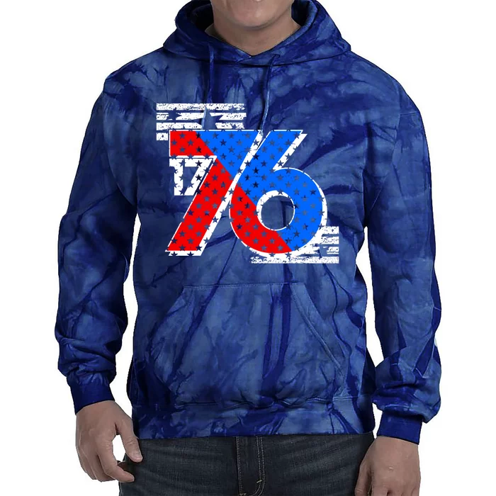 July 4th 1776 Stars And Stripes Tie Dye Hoodie