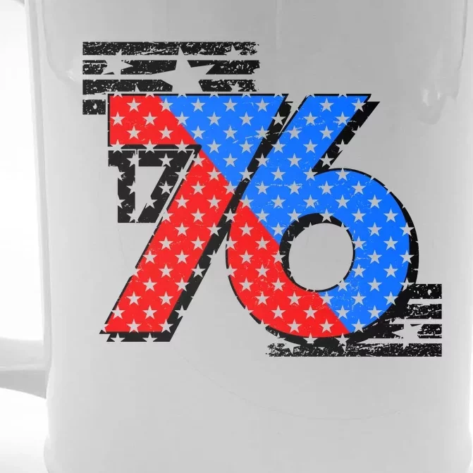 July 4th 1776 Stars And Stripes Front & Back Beer Stein