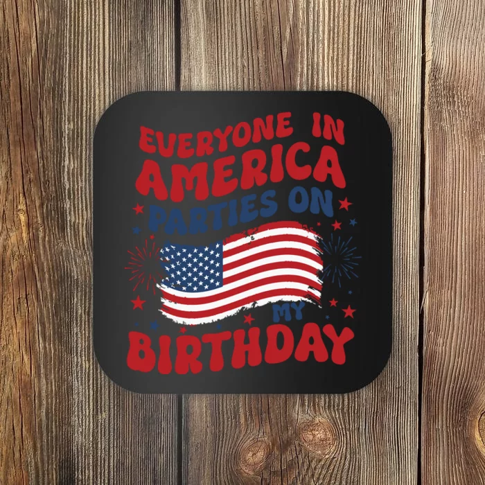 July 4th Birthday Coaster