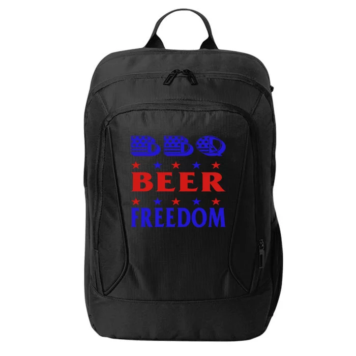 July 4 Celebrate Freedom Good Beer Great Bbq Gift City Backpack