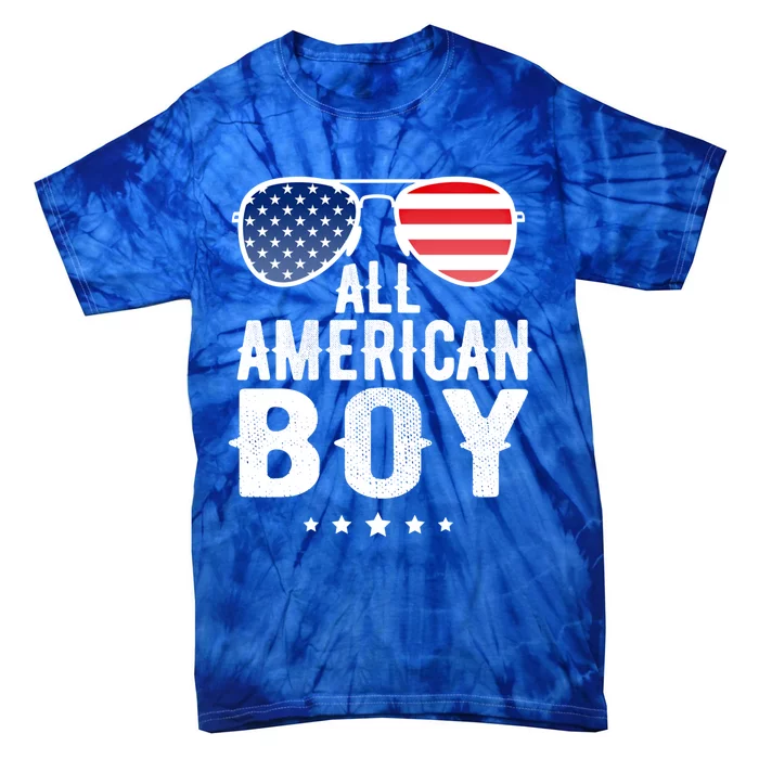 July 4th Freedom Usa Patriotic Vintage All American Cute Gift Tie-Dye T-Shirt