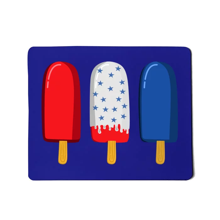 July 4th Gift American Flag Popsicle Great Gift Mousepad