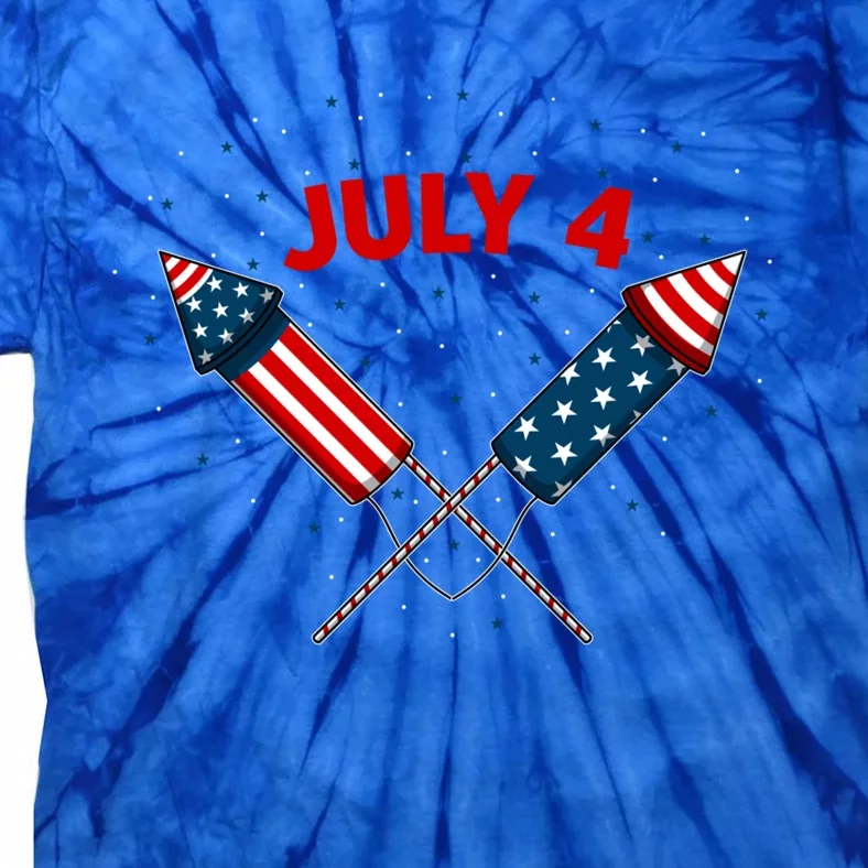 July 4 Gift Tie-Dye T-Shirt