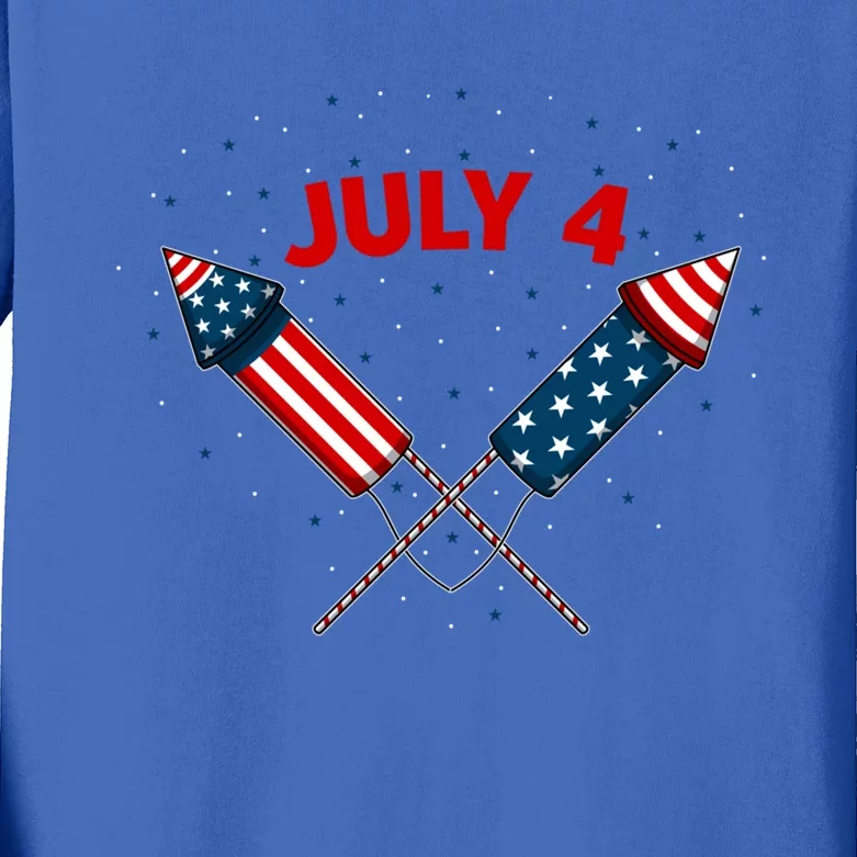 July 4 Gift Kids Long Sleeve Shirt