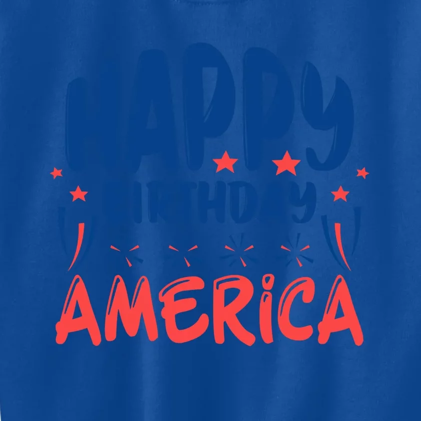 July 4th Independence Day Celebration Happy Birthday America Cool Gift Kids Sweatshirt