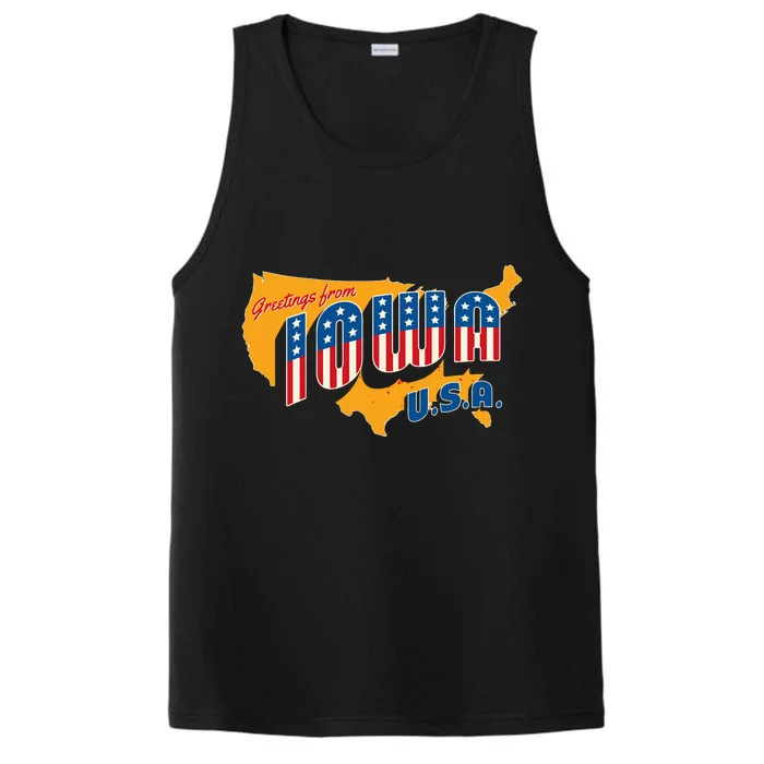 July 4th Iowa Usa Performance Tank