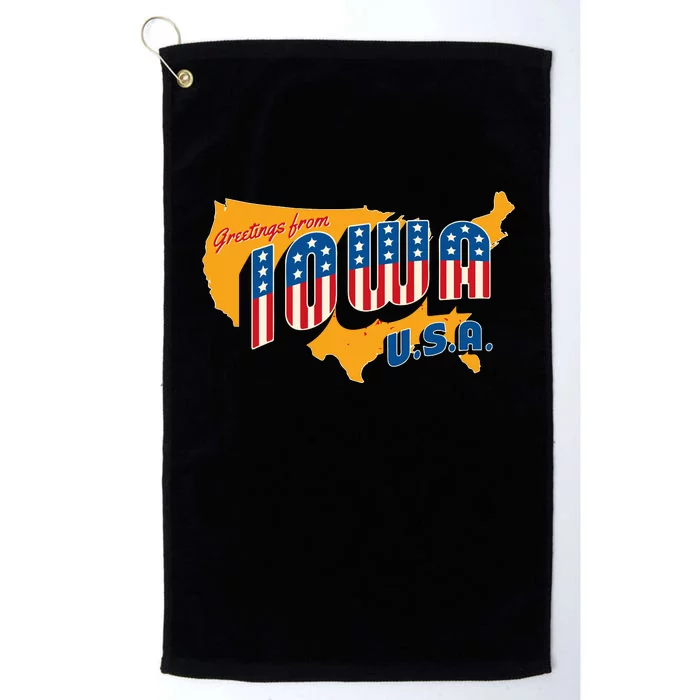 July 4th Iowa Usa Platinum Collection Golf Towel