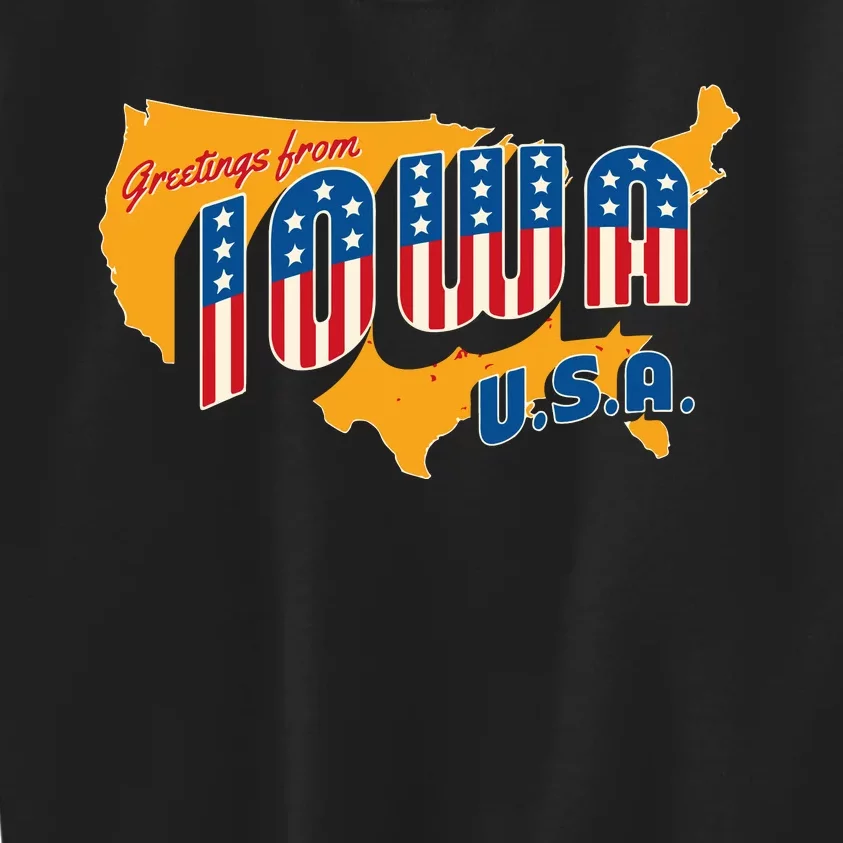 July 4th Iowa Usa Kids Sweatshirt