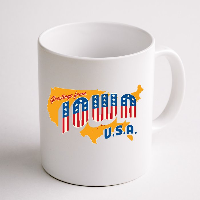 July 4th Iowa Usa Front & Back Coffee Mug