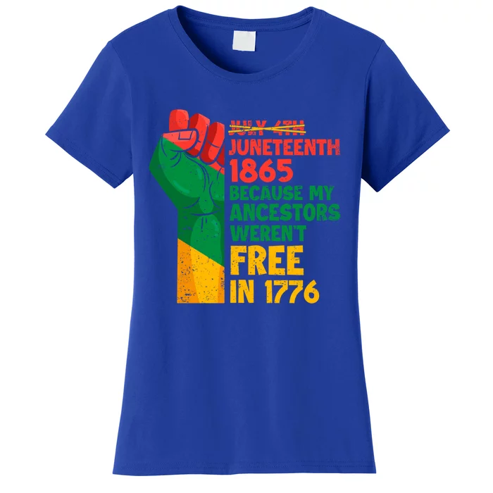 July 4th Juneteenth 1865 Funny Juneteenth Freedom Day Gift Women's T-Shirt