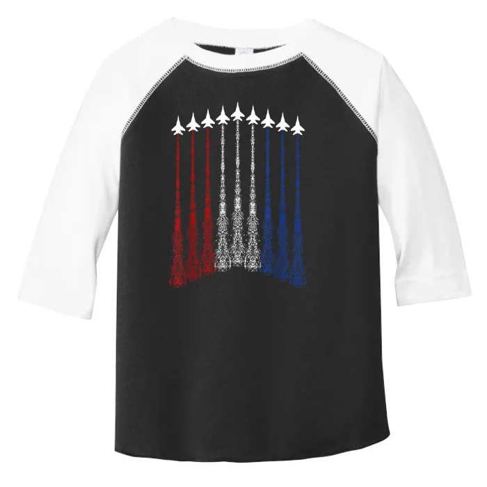 Jets 4th Of July For Usa Patriotic Toddler Fine Jersey T-Shirt