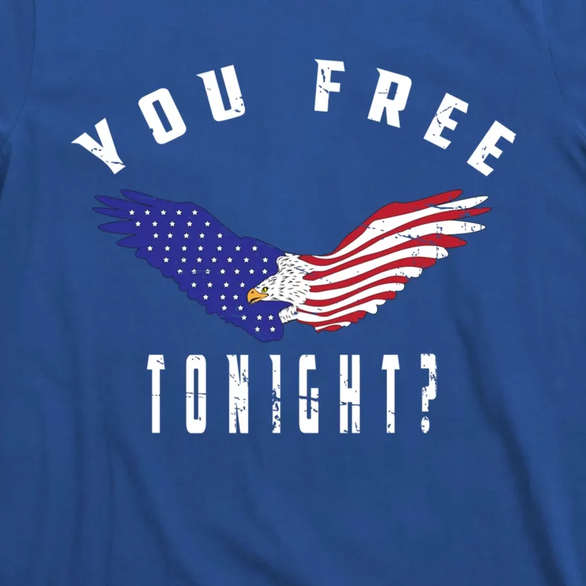 July 4th Party American Flag Bald Eagle You Free Tonight? Meaningful Gift T-Shirt