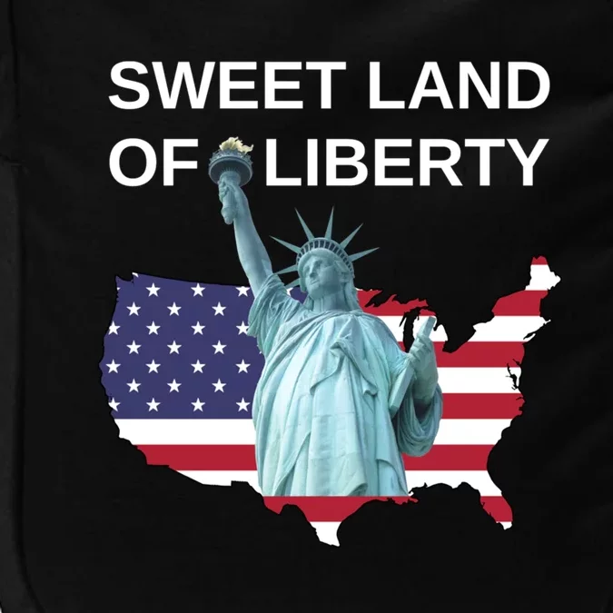 July 4th Sweet Land Of Liberty Usa Flag Patriotic Gift Impact Tech Backpack