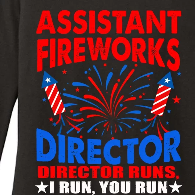 July 4th Usa Independence Day Assistant Fireworks Director Gift Womens CVC Long Sleeve Shirt