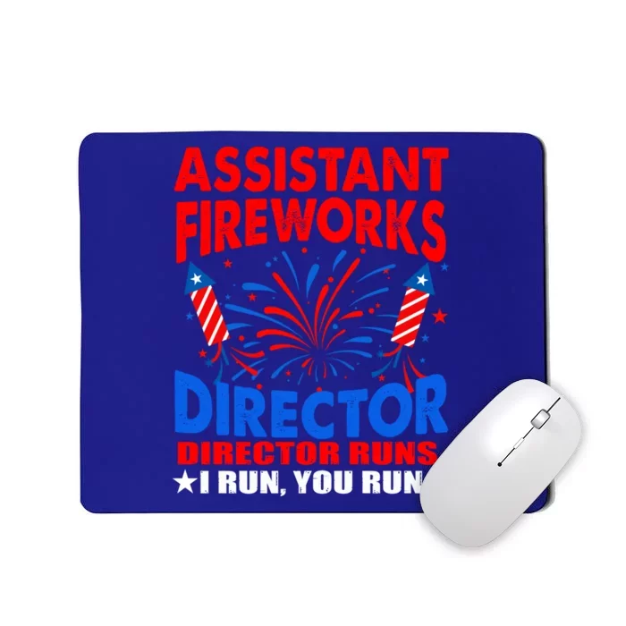 July 4th Usa Independence Day Assistant Fireworks Director Gift Mousepad