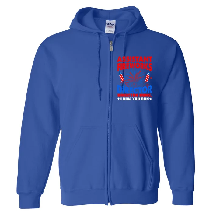 July 4th Usa Independence Day Assistant Fireworks Director Gift Full Zip Hoodie