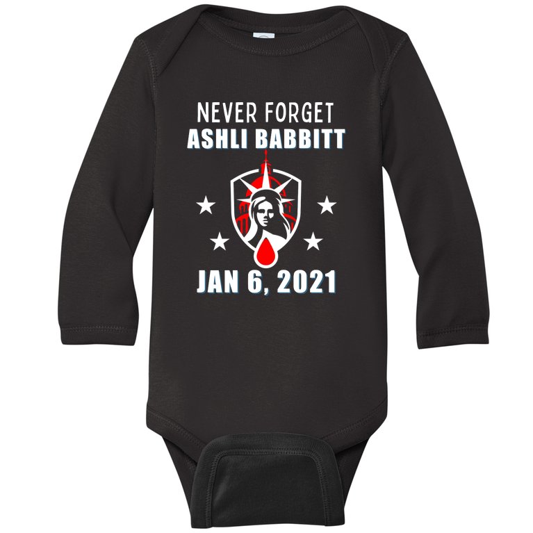 January 6 Conservative Justice For Ashli Babbitt Baby Long Sleeve Bodysuit
