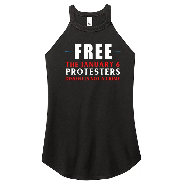 January 6 Conservative Anti Biden Free Speech Women’s Perfect Tri Rocker Tank