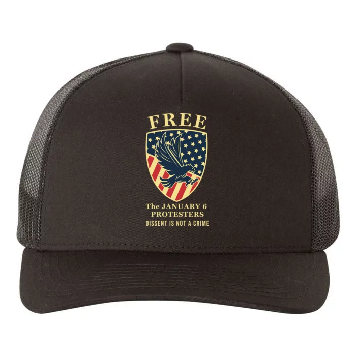 January 6 Conservative Anti Biden Free Speech Yupoong Adult 5-Panel Trucker Hat