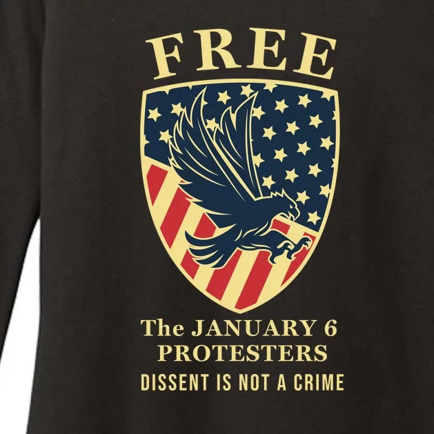 January 6 Conservative Anti Biden Free Speech Womens CVC Long Sleeve Shirt