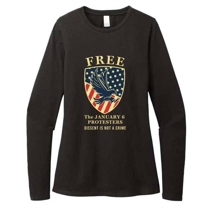 January 6 Conservative Anti Biden Free Speech Womens CVC Long Sleeve Shirt