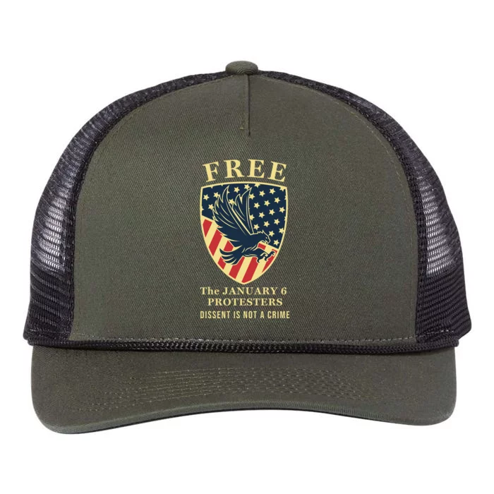 January 6 Conservative Anti Biden Free Speech Retro Rope Trucker Hat Cap