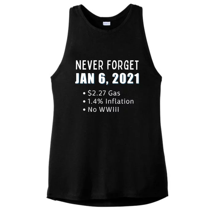 January 6 Funny Conservative Anti Biden Ultra MAGA Ladies Tri-Blend Wicking Tank