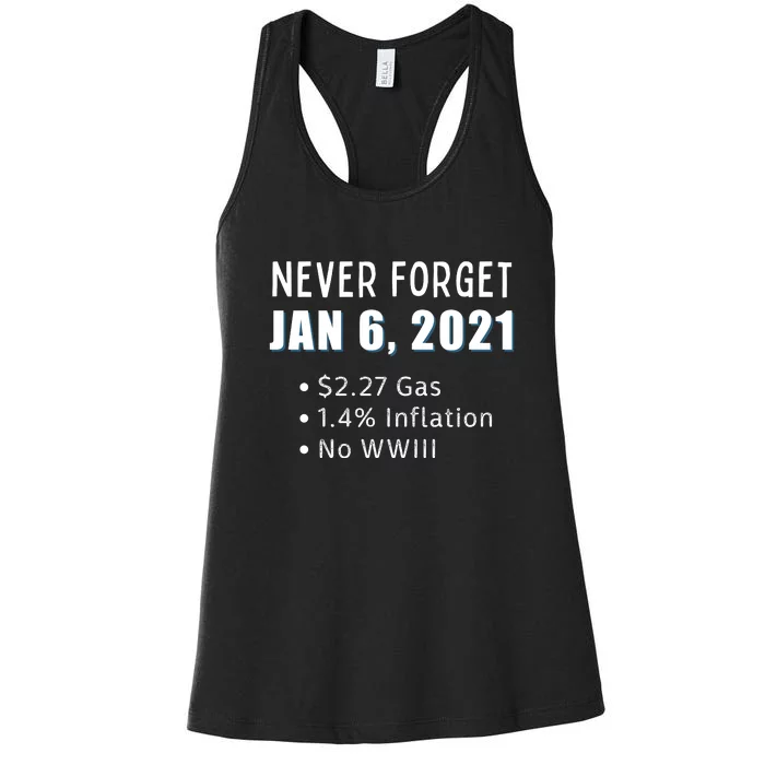 January 6 Funny Conservative Anti Biden Ultra MAGA Women's Racerback Tank