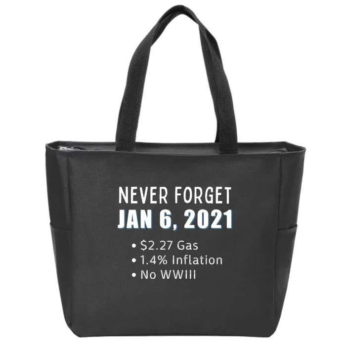 January 6 Funny Conservative Anti Biden Ultra MAGA Zip Tote Bag