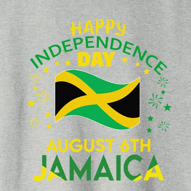 Jamaica 62nd Independence Day Jamaican Pride Jamaica Flag Gift Women's Crop Top Tee