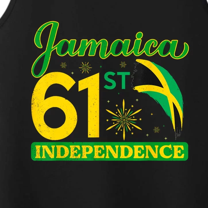 Jamaica 61st Independence Day Celebration Jamaican Flag Performance Tank